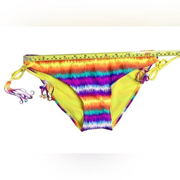 Eve's Temptation Psychedelic Fringed Push Up Bikini Swimsuit SMALL NEW Hyperpop - Picture 13 of 15